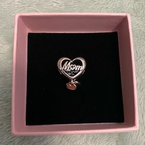 Pandora “MOM” silver charm - with original box